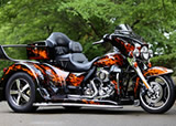 HARLEY-DAVIDSON FXST スカルリアルフレイムスカスタムペイント