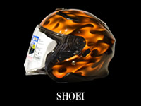 SHOEIヘルメット　リアルフレイムスペイント