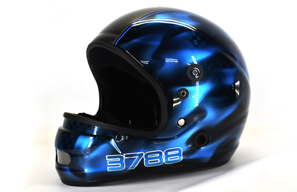有賀　達也選手  HELMETS カスタムペイント