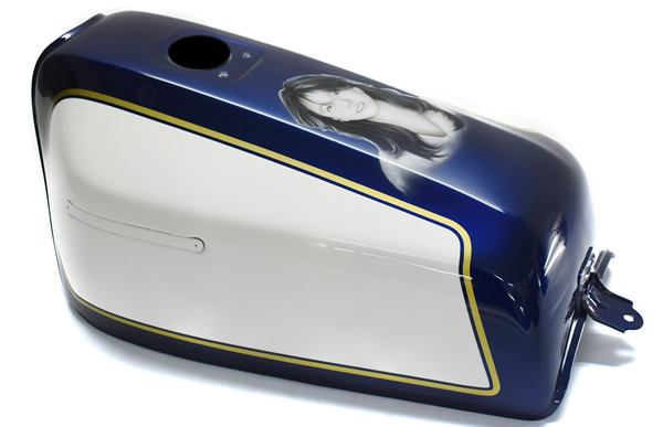 カスタムペイント　Ｚ400ＦＸ ミッドナイトブルー レストアペイント　ＣＢ７５０　