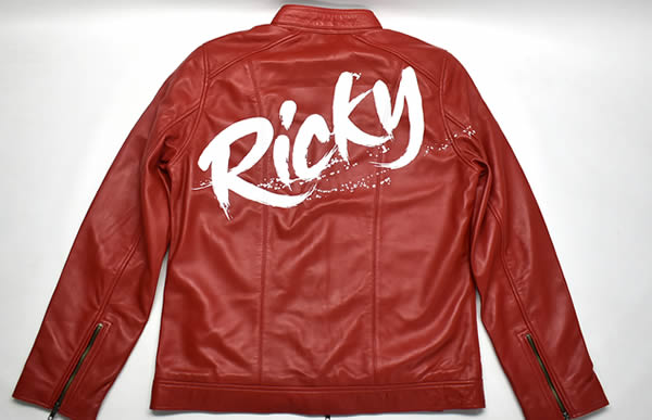 LIUGOO LEATHERS革ジャン革ジャン　バックペイント（プリントではない）の施工例　