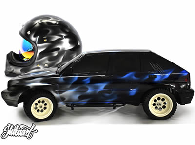 >KYOSHO/京商 ランチアデルタ インテグラーレ 16V スケール 1/5 仕様 ベースにリアルフレイムスのカスタムペイントを施した施工例