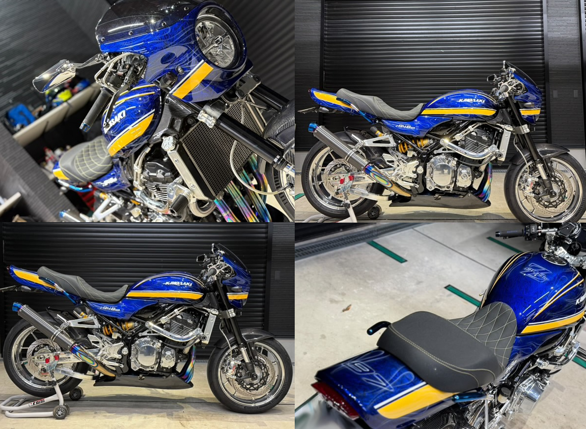 KKAWASAKI Z948RS タイガーカラー仕様  のペイント制作の施工事例4